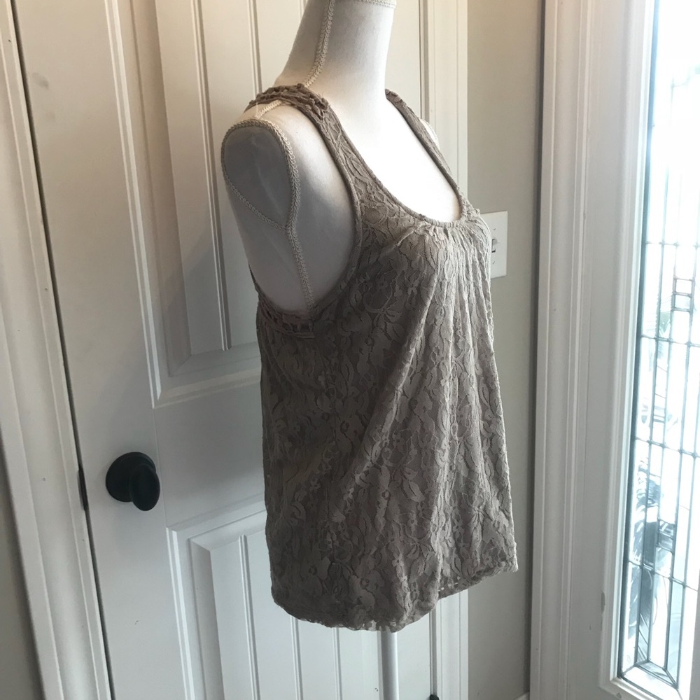 Lace Racerback Tank - Picture 2 of 6